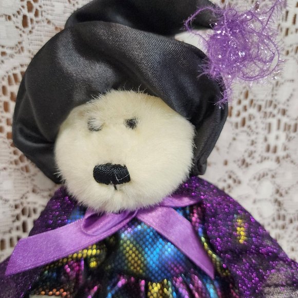 2004 Hugfun Intl Halloween Witch Trick Or Treat Teddy Bear Plush In Costume - Picture 6 of 8